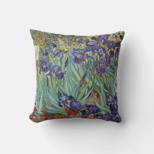 Coussin Iris de Van Gogh Peinture Impressionniste
