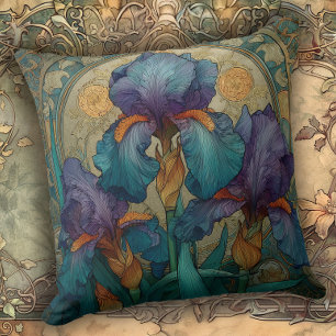 Coussin Iris Enchantment Art Nouveau