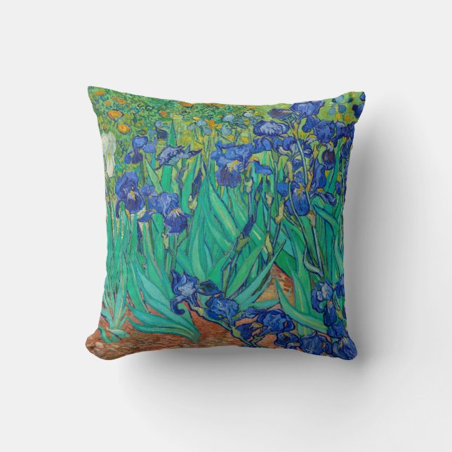 Coussin Irises, 1889 par Vincent van Gogh Throw Pillow (Recto)