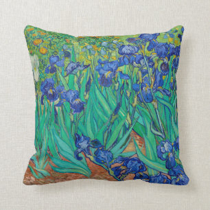 Coussin Irises, 1889 par Vincent van Gogh Throw Pillow