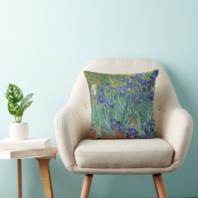 Coussin Irises par Vincent Van Gogh (Chaise)