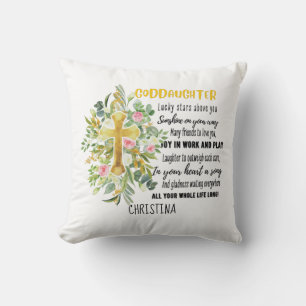 Coussin Irish Blessing For GODDAUGHTER - Cadeau Personnali