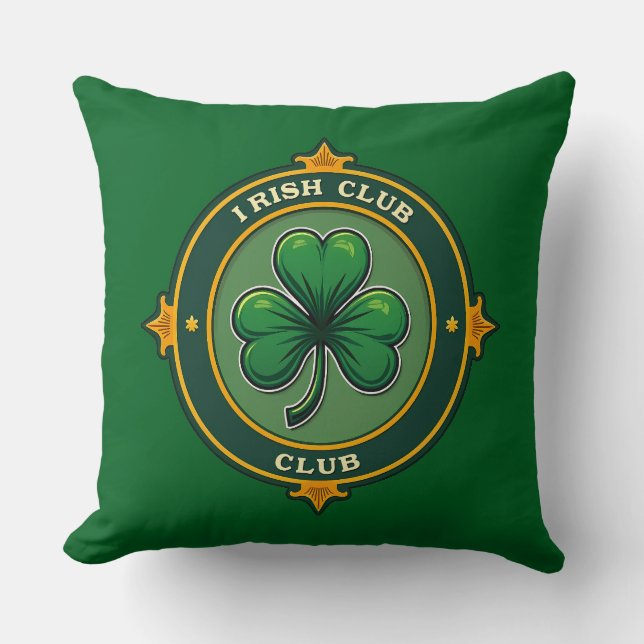 Coussin Irish Club St Patrick’s Day Shirt – almofada (Recto)