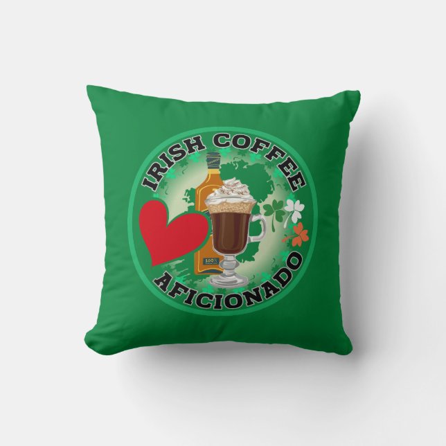 Coussin Irish Coffee Aficionado (Recto)