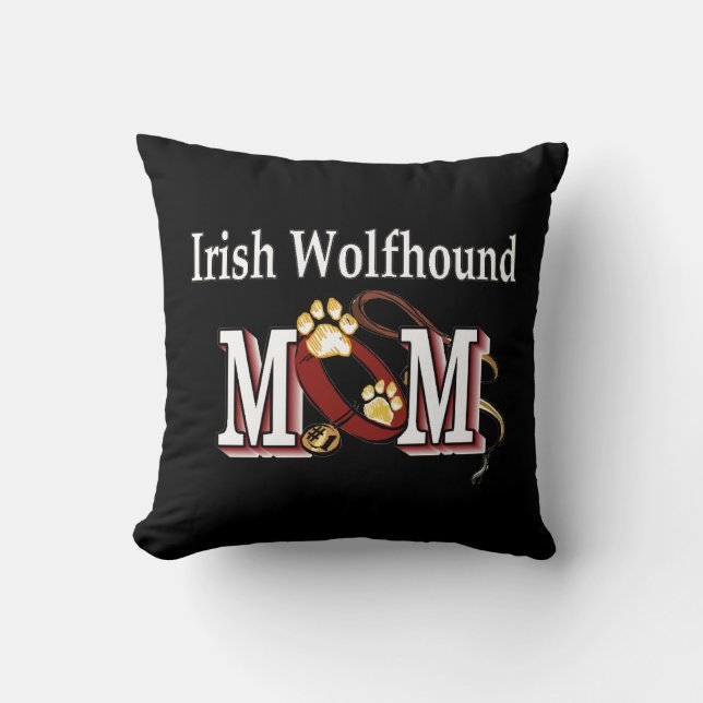 Coussin Irish Wolfhound Mom (Recto)