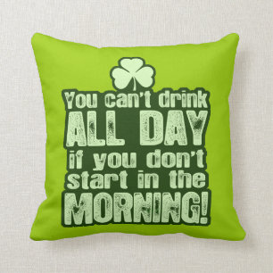 Coussin Irlandais du jour de St Patrick drôle
