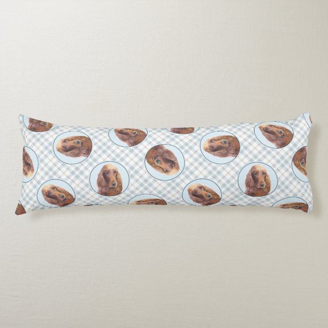 Coussin irlandais peinture rouge mignonne Original (Devant)