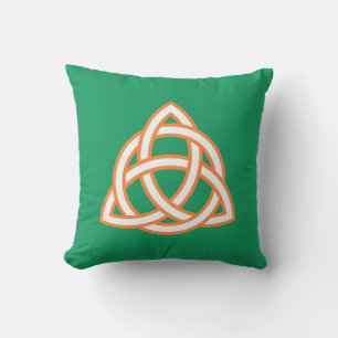 Coussin Irlandais Trinity Knot Triquetra Celtic Patricks D
