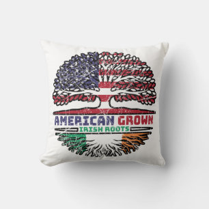 Coussin Irlande Irlande États-Unis États-Unis Arbre des Ét