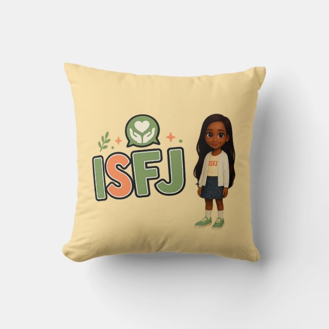 Coussin ISFJ — A Guardiã da Harmonia (Recto)