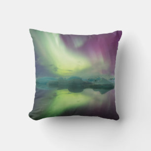 Coussin Islande, Jokulsarlon. Reflets des lumières de l'au