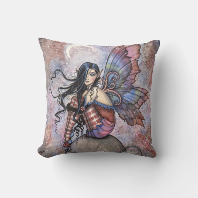 Coussin Isobel la fée introvertie Fantastique Art (Recto)