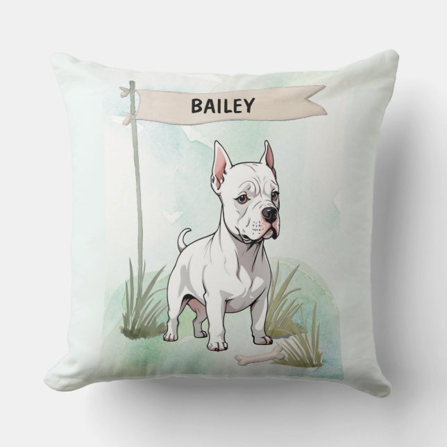 Coussin  Italian Greyhound Watercolor Personalized Dog (Recto)