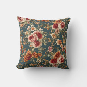 Coussin Italienne Exquise Belle Rose Fleurs Délicieuses