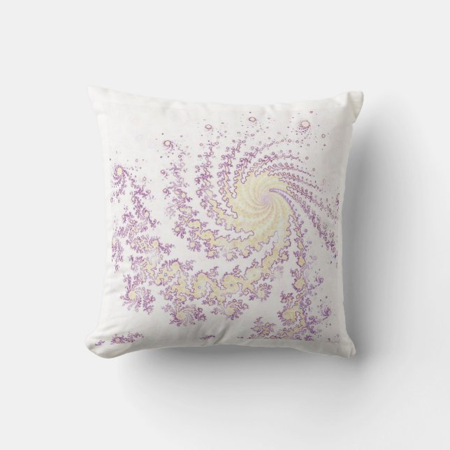 Coussin Ivoire blanc à motifs (Recto)