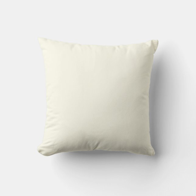 Coussin Ivory White FFFF0 - Option pour ajouter un nom (Recto)