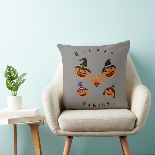 Coussin Jack-o'-lantern Halloween (Chaise)