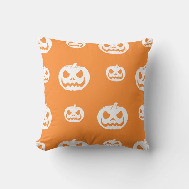 Coussin Jack-o'-lantern Halloween (Recto)