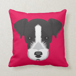 Coussin Jack rose Russell Terrier