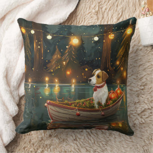 Coussin Jack Russell Christmas Festive Voyage