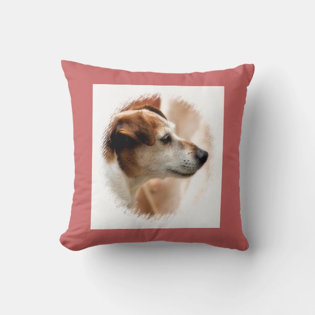 COUSSIN JACK RUSSELL TERRIER CHIEN (Recto)
