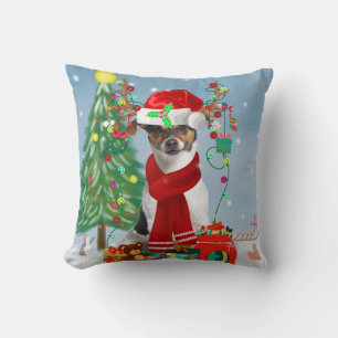 Coussin Jack Russell Terrier Chien dans neige Cadeaux de N