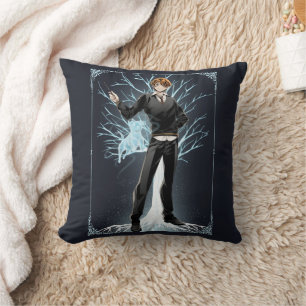 Coussin Jack Russell Terrier Patronus d'Anime Ron Weasley