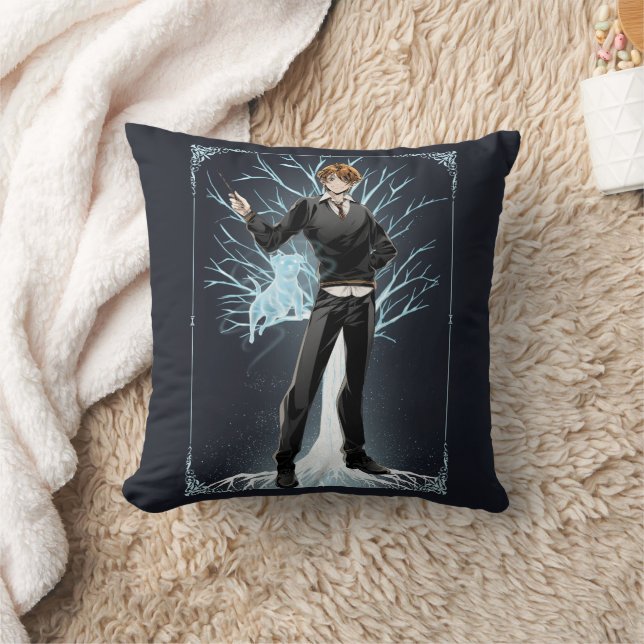 Coussin Jack Russell Terrier Patronus d'Anime Ron Weasley (Couverture)