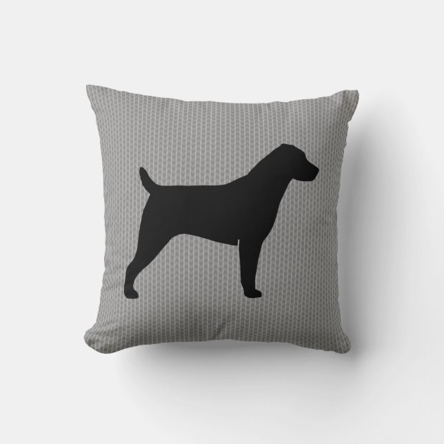 Coussin Jack Russell Terrier Silhouette (Recto)