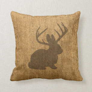 Coussin Jackalope rustique