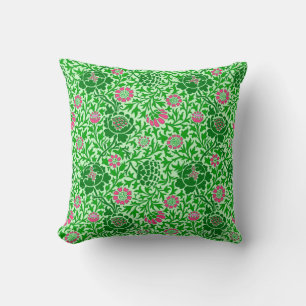 Coussin Jacobean Floral, Emerald et Lime Green