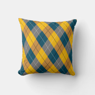 Coussin Jacquard de couleurs d'automne Motif géométrique