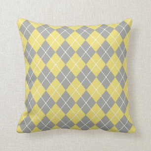 Coussin Jacquard jaune clair