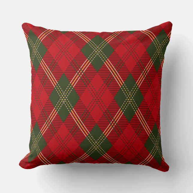 Coussin Jacquard Tartan Scottish Diamond motif (Recto)