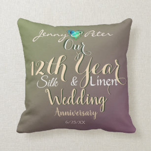 Coussin Jade, 12e anniversaire de Mariage