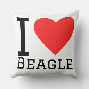 Coussin J'adore beagle