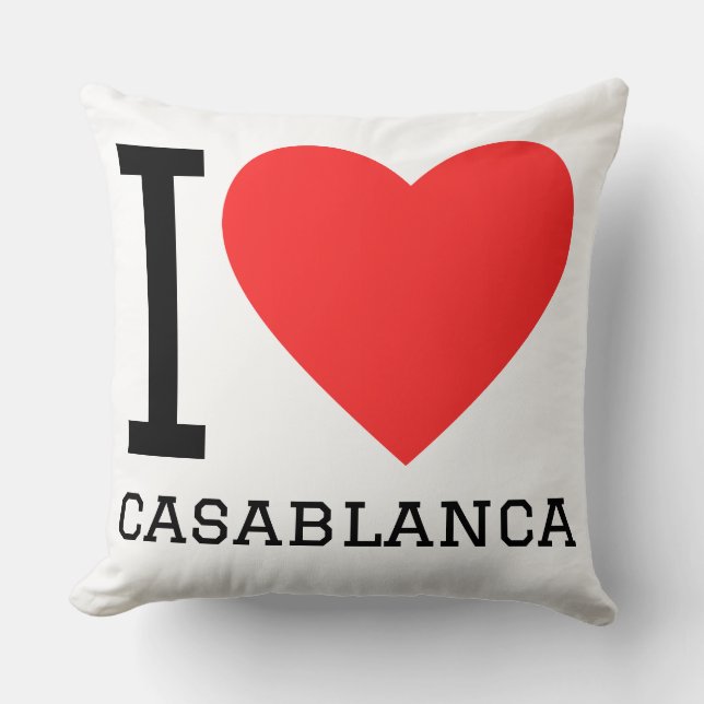 Coussin J'adore Casablanca  (Recto)