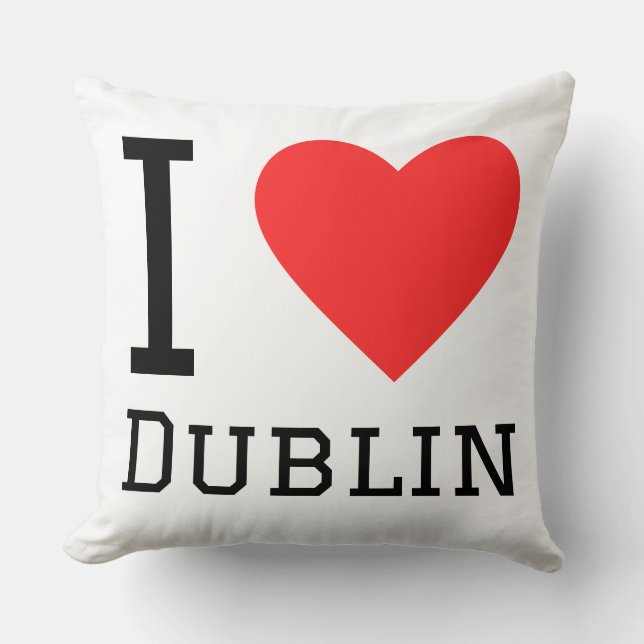 Coussin J'adore Dublin  (Recto)