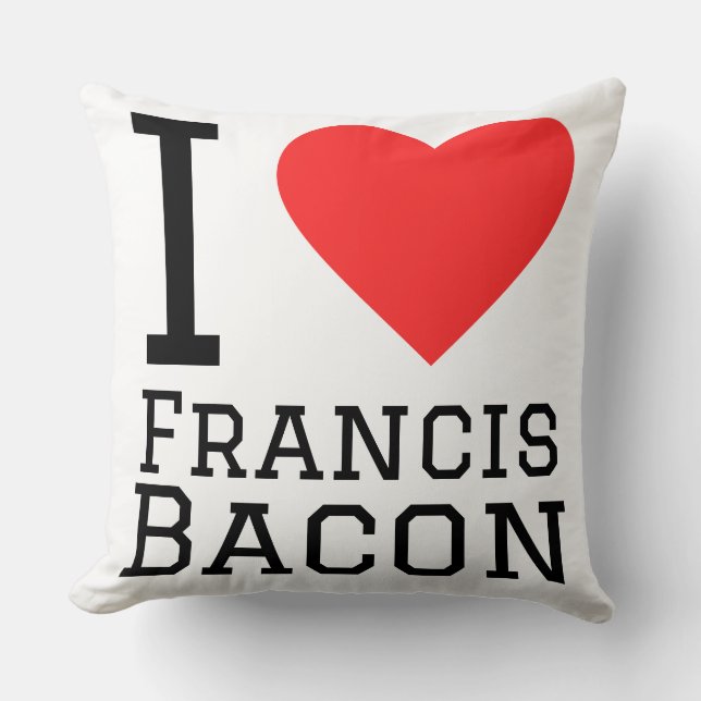 Coussin J'adore Francis bacon  (Recto)