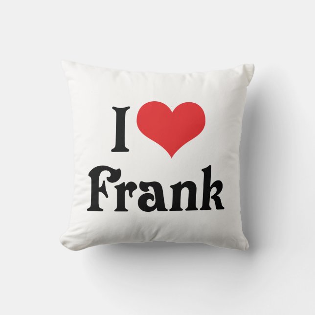 Coussin J'adore Frank (Recto)