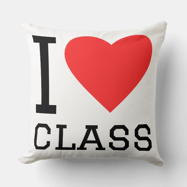 Coussin J'adore la classe (Recto)