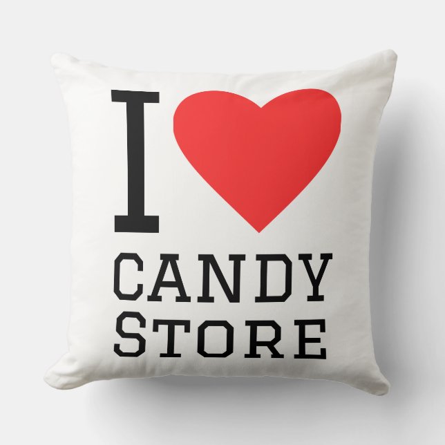 Coussin J'adore la confiserie (Recto)