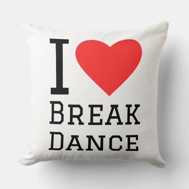 Coussin J'adore la danse break (Recto)