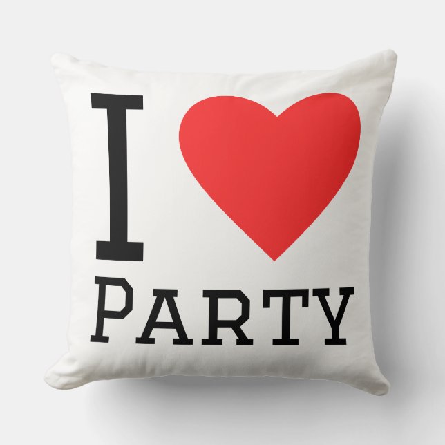 Coussin J'adore la fête (Recto)