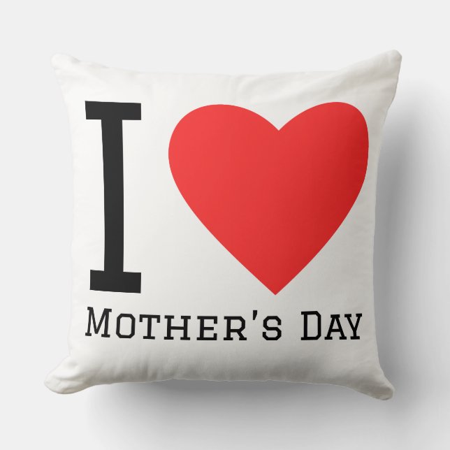 Coussin J'adore la fête des Mères (Recto)