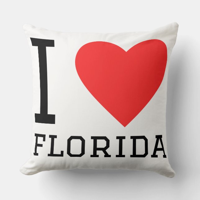 Coussin J'adore la Floride  (Recto)