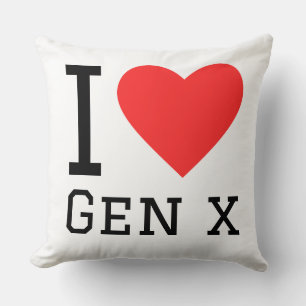 Coussin J'adore la génération X