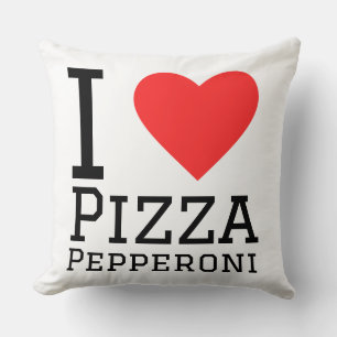 Coussin J'adore la pizza au pepperoni