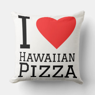Coussin J'adore la pizza hawaïenne