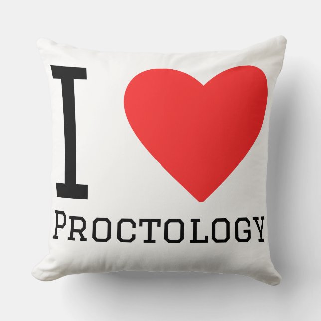 Coussin J'adore la proctologie (Recto)